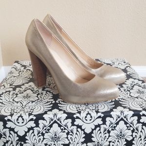 Calvin Klein Gold Heels